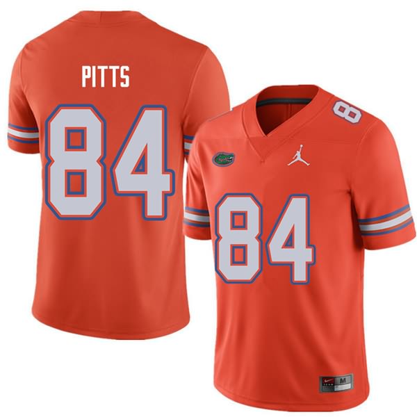 NCAA Florida Gators Kyle Pitts Men's #84 Jordan Brand Orange Stitched Authentic College Football Jersey FMP7264ZH